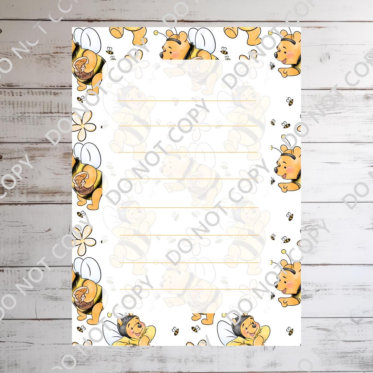 Disneyy Winnie The Pooh Memo Notepad 50 sheets bullet journal Disney planner paper scrapbook stationery notebook supplies
