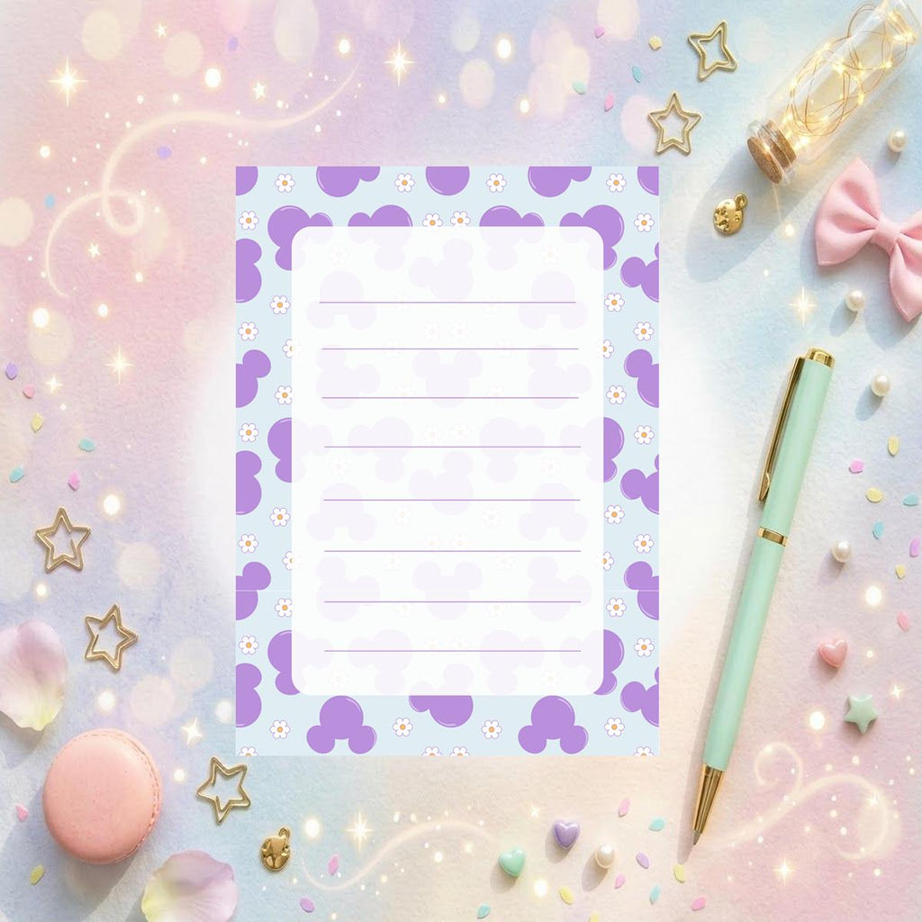 Disneyy Mickey Memo Notepad 50 sheets bullet journal Disney planner paper scrapbook stationery notebook supplies