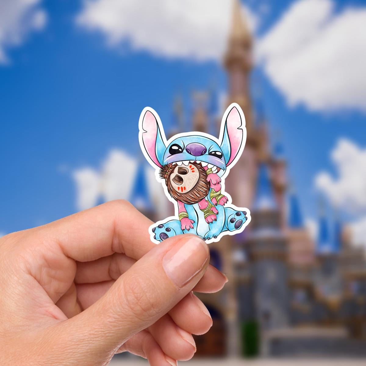 Stitch Kakamora Sticker: Waterproof Vinyl Decal kindle stickers water bottle stickers