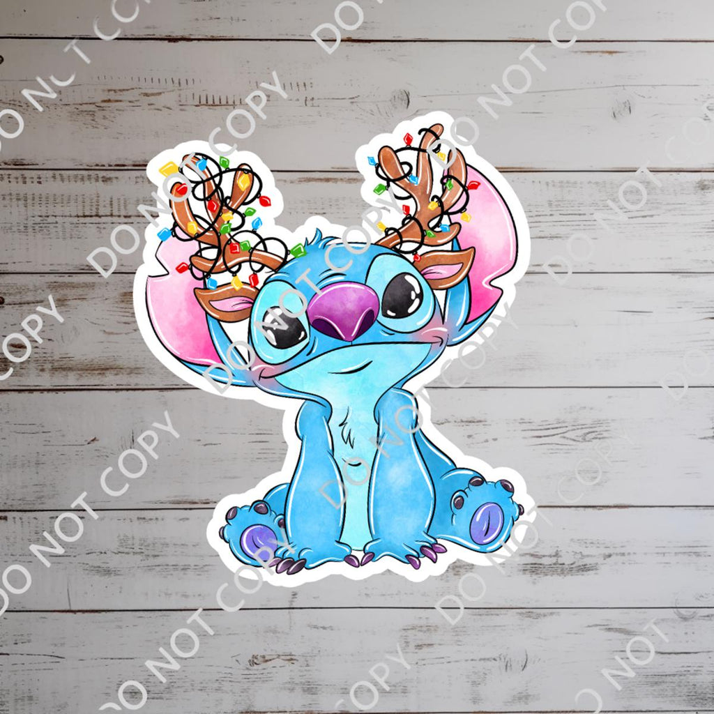 Disneyy Christmas Stitch Sticker Waterproof Disney Laptop, Disneying Theme Park Vacation, Castle Park Mouse