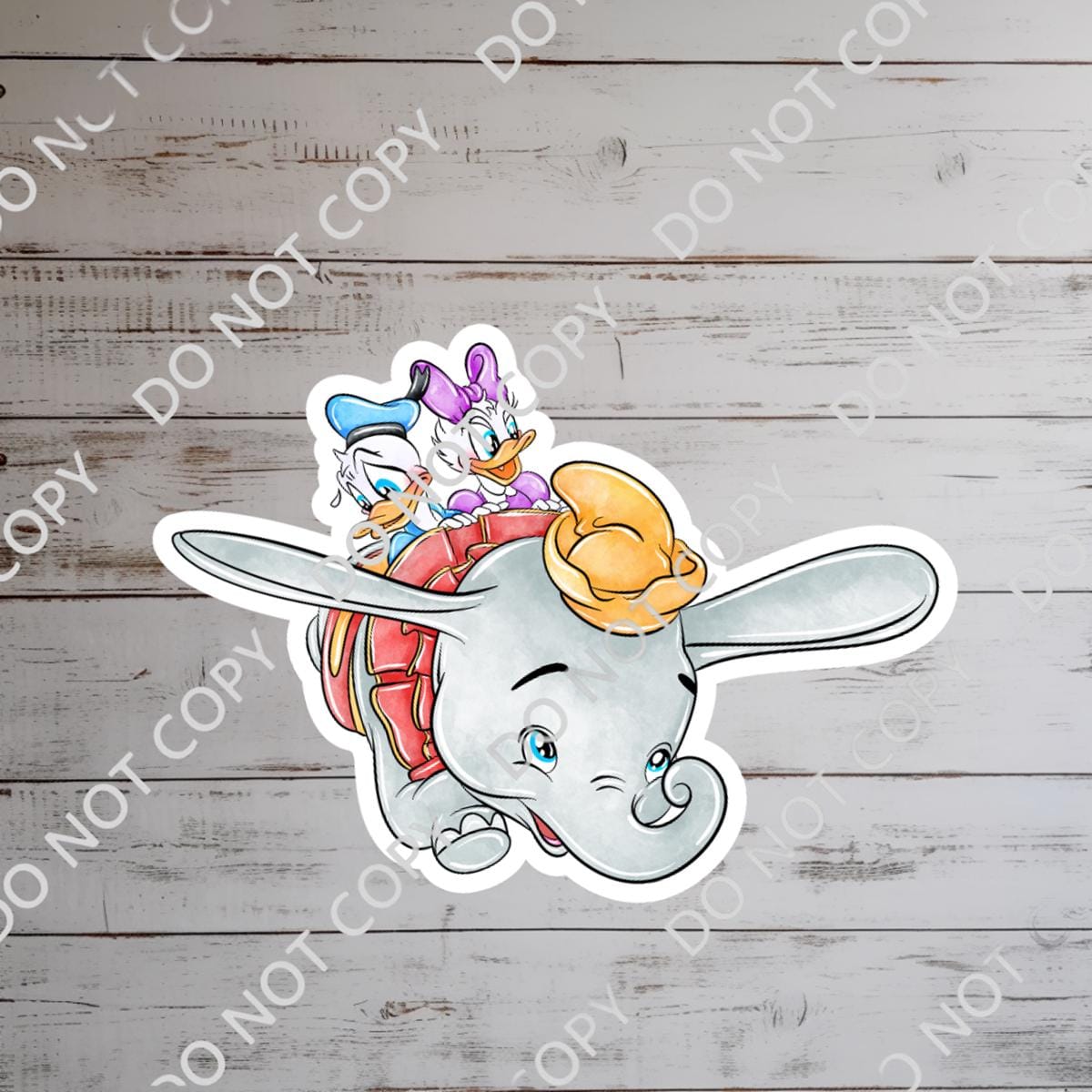 Disneyy Ride Dumbo  Sticker  Donald Duck Daisy Waterproof Disney Laptop, Disneying Theme Park Vacation, Castle Park Mouse