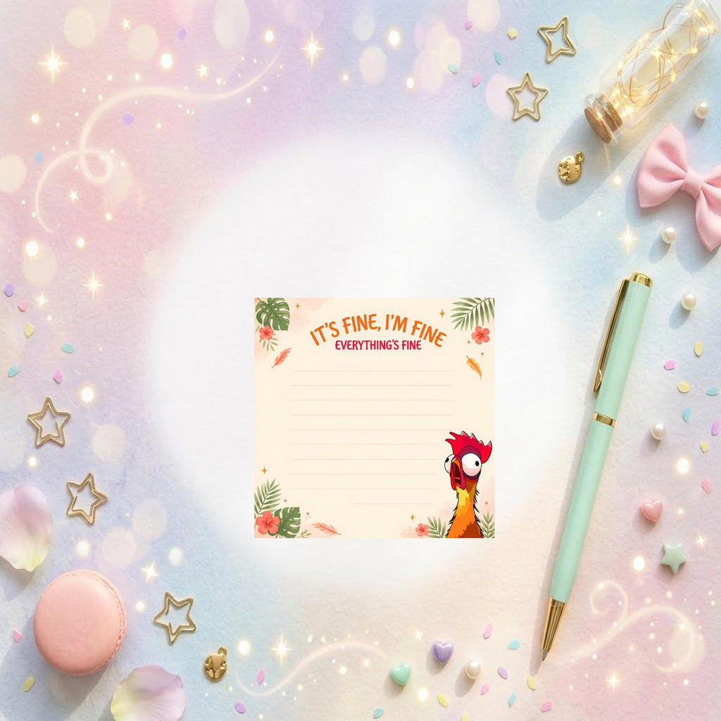 Disneyy Hei Hei Moana Memo Notepad 50 sheets bullet journal Disney planner paper scrapbook stationery notebook supplies