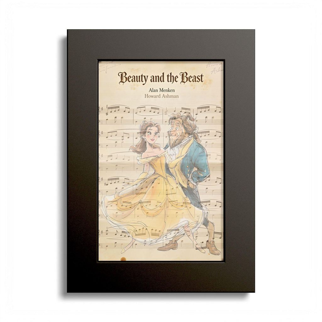 Disneyy Beauty and The Beast Music Sheet Nursery Wedding Decore