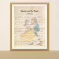 Disneyy Beauty and The Beast Music Sheet Nursery Wedding Decore