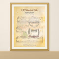 Disneyy Up Carl and Ellie Music Sheet Nursery Wedding Decore