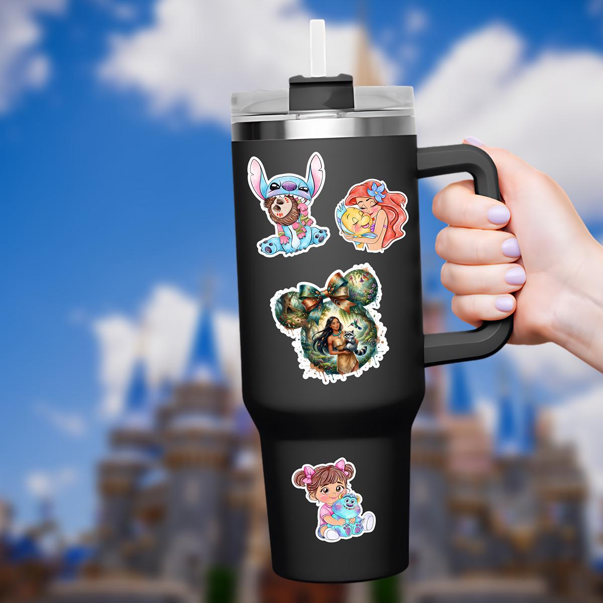 Pocahontas Meeko Mickey Head Sticker: Waterproof Vinyl Decal for Laptop, Water Bottle Sticker
