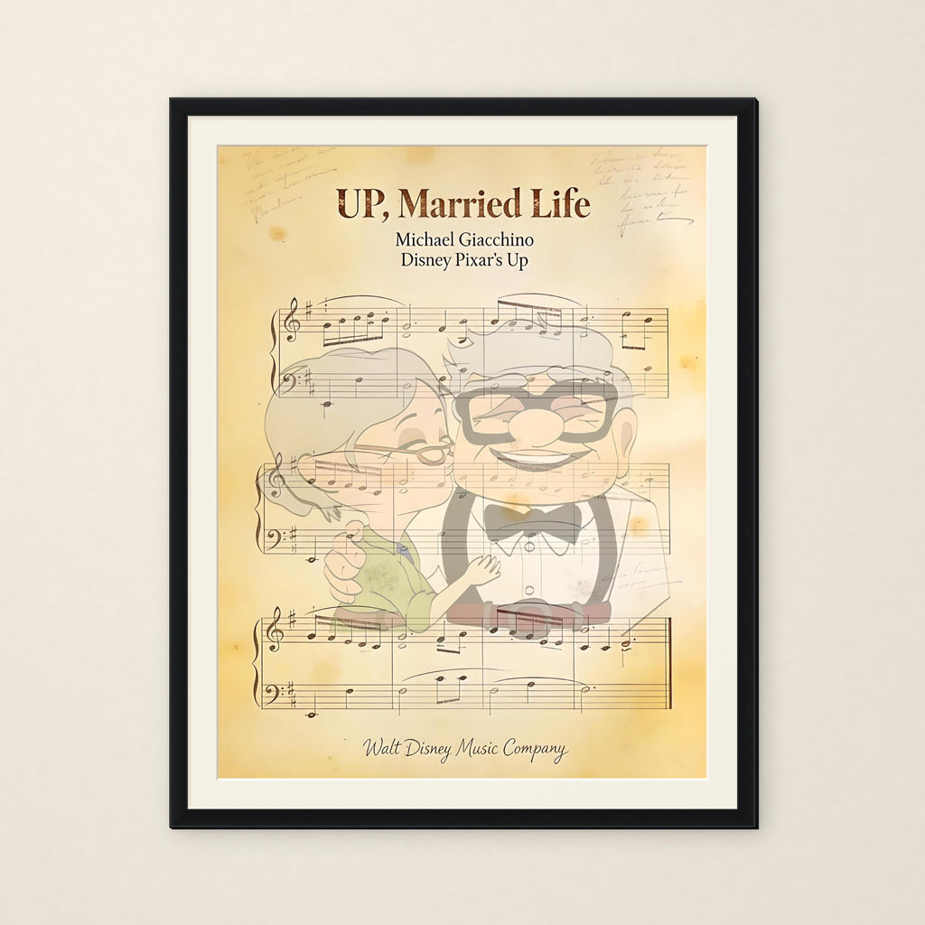 Disneyy Up Carl and Ellie Music Sheet Nursery Wedding Decore