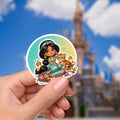 Aladdin Princess Jasmine Waterproof Disney Laptop Stickers/ FindingNemo planner stationery decal water bottle cell phonelogo