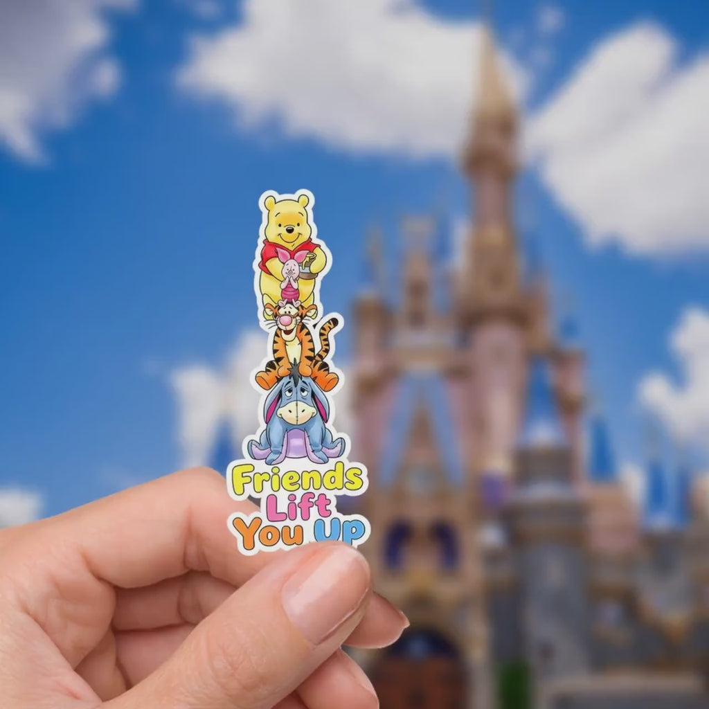 Disneyy  Winnie The Pooh Disney Laptop Sticker Positive Affirmation planner stationery decal water bottle cell