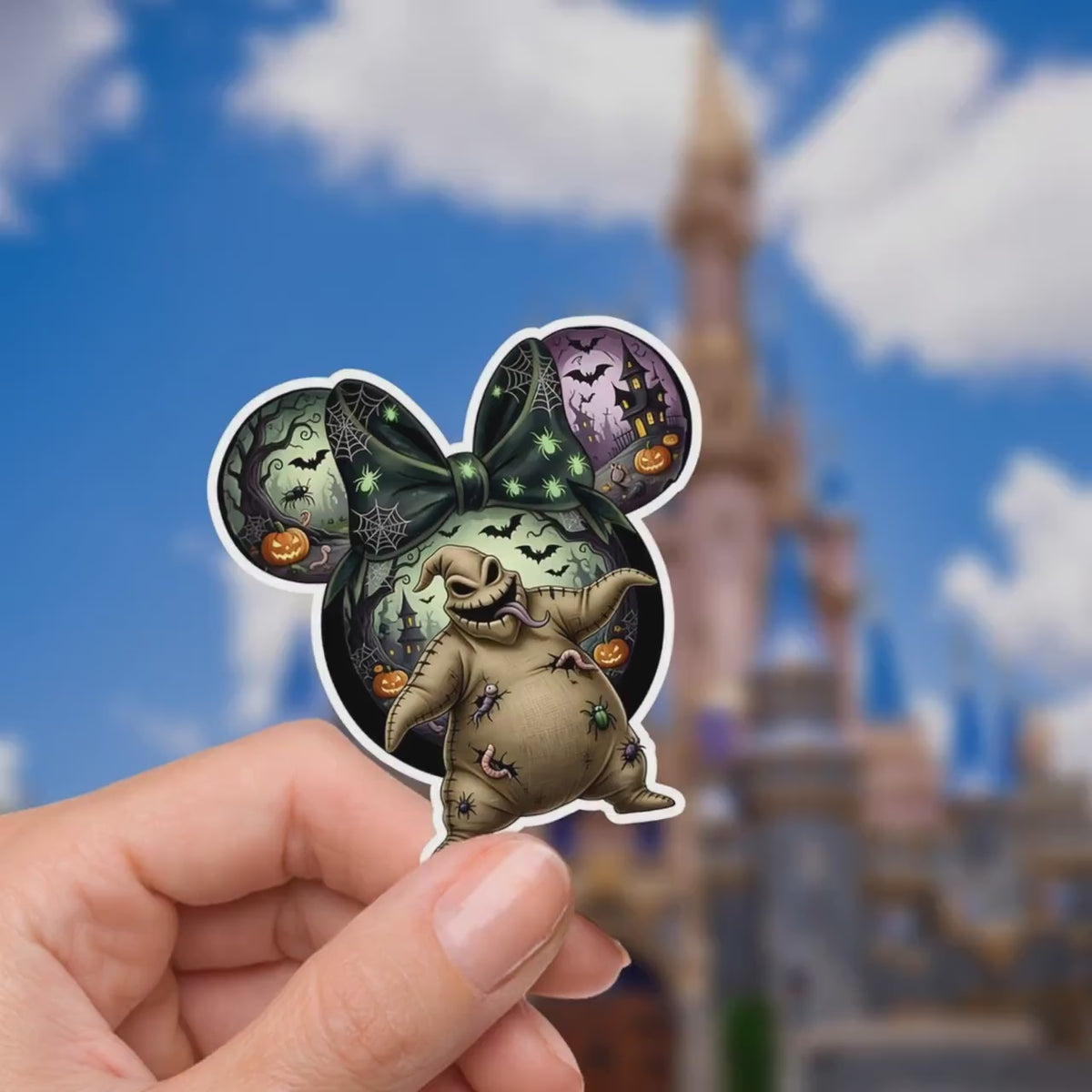 Disney Nightmare Before Christmas Oogie Boogie Sticker: Waterproof Vinyl Decal for Laptop, Water Bottle