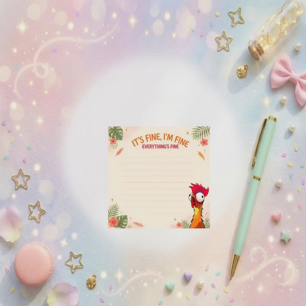 Disneyy Hei Hei Moana Memo Notepad 50 sheets bullet journal Disney planner paper scrapbook stationery notebook supplies