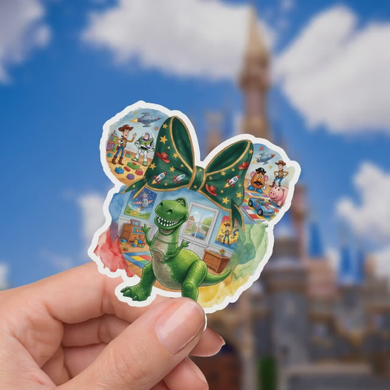 Rex Toy Story Buzz Lightyear, Woody, Kindle Stickers, Waterproof Vinyl Decal