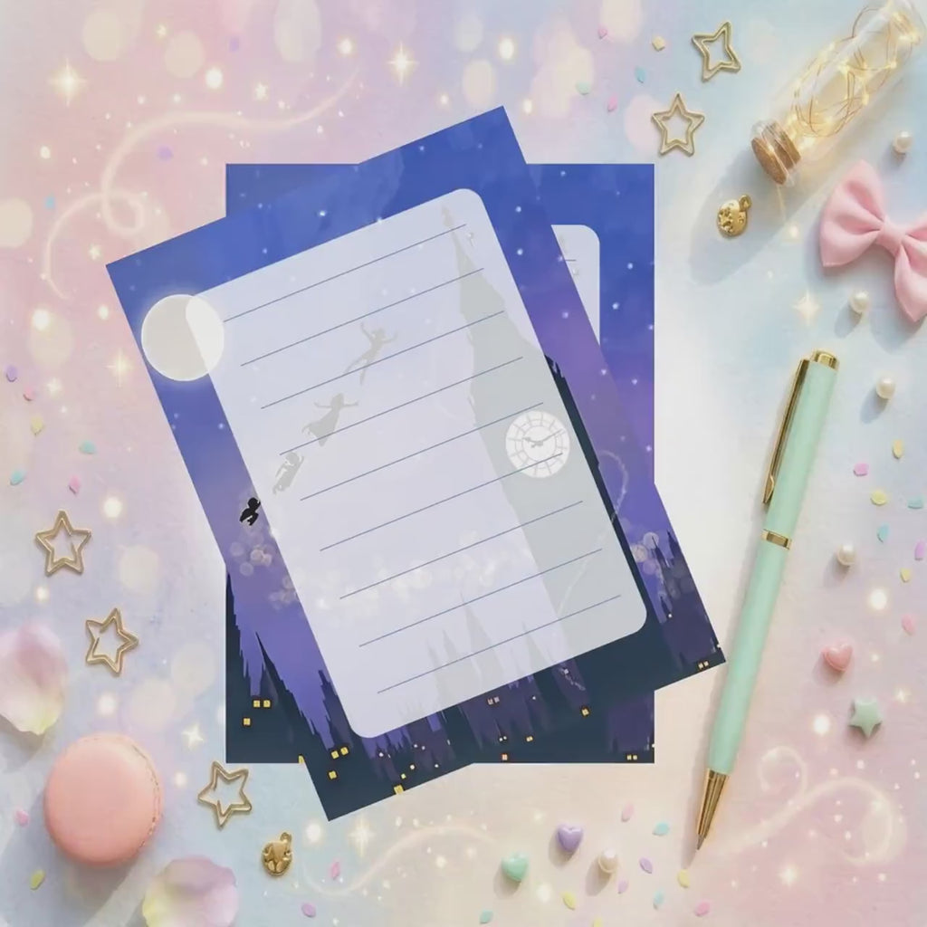 Peter Pan Notepad: Magical Days Planner, Journal, Stationery Disneyy Teacher Gift (5x7", 50 Sheets)