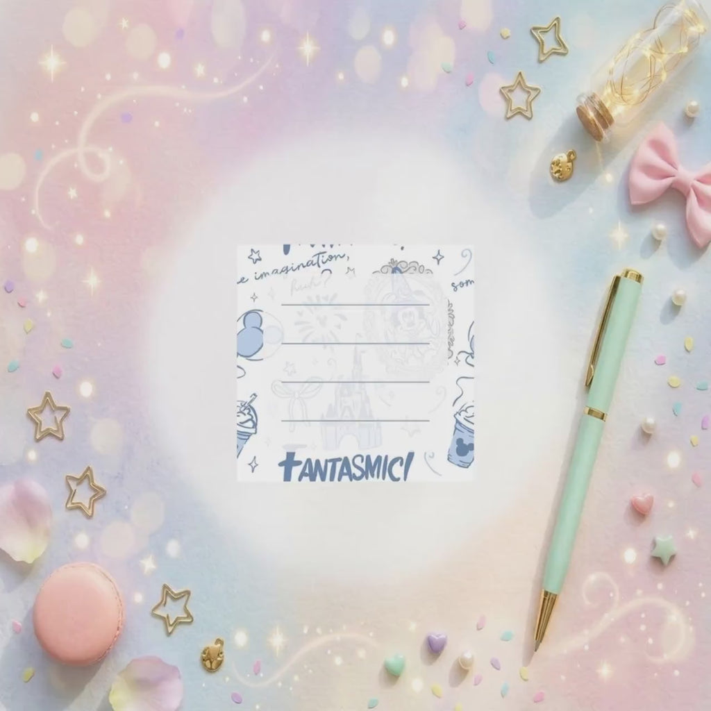 Disneyy Mickey And Friends Fantasmic  Memo Notepad 50 sheets bullet journal Disney planner paper scrapbook stationery notebook supplies