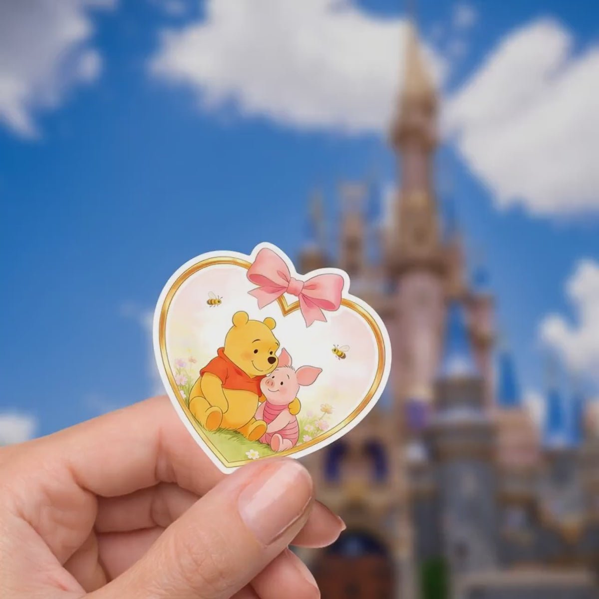 Disneyy  Winnie The Pooh Disney Laptop Sticker Positive Affirmation planner stationery decal water bottle cell