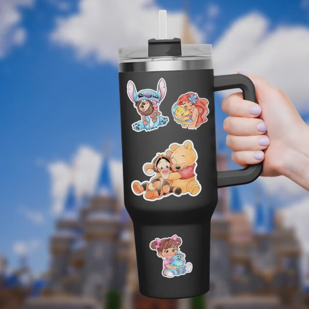 Disneyy  Winnie The Pooh Disney Laptop Sticker Positive Affirmation planner stationery decal water bottle cell