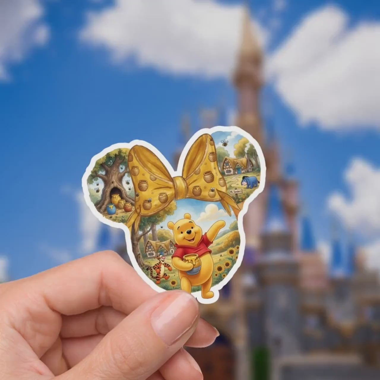 Disneyy  Winnie The Pooh Disney Laptop Sticker Positive Affirmation planner stationery decal water bottle cell